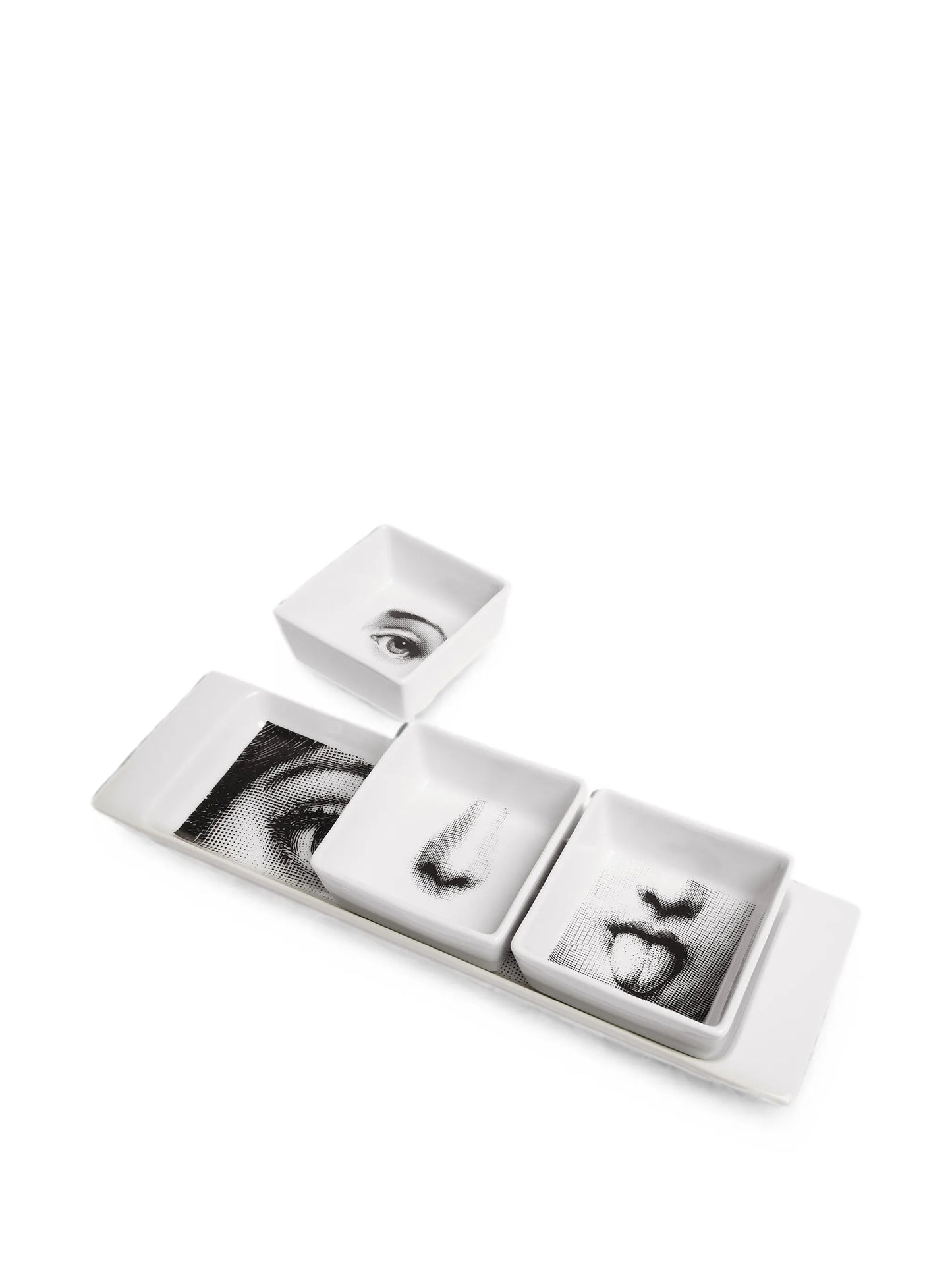 face print serving dishes (set of 3)