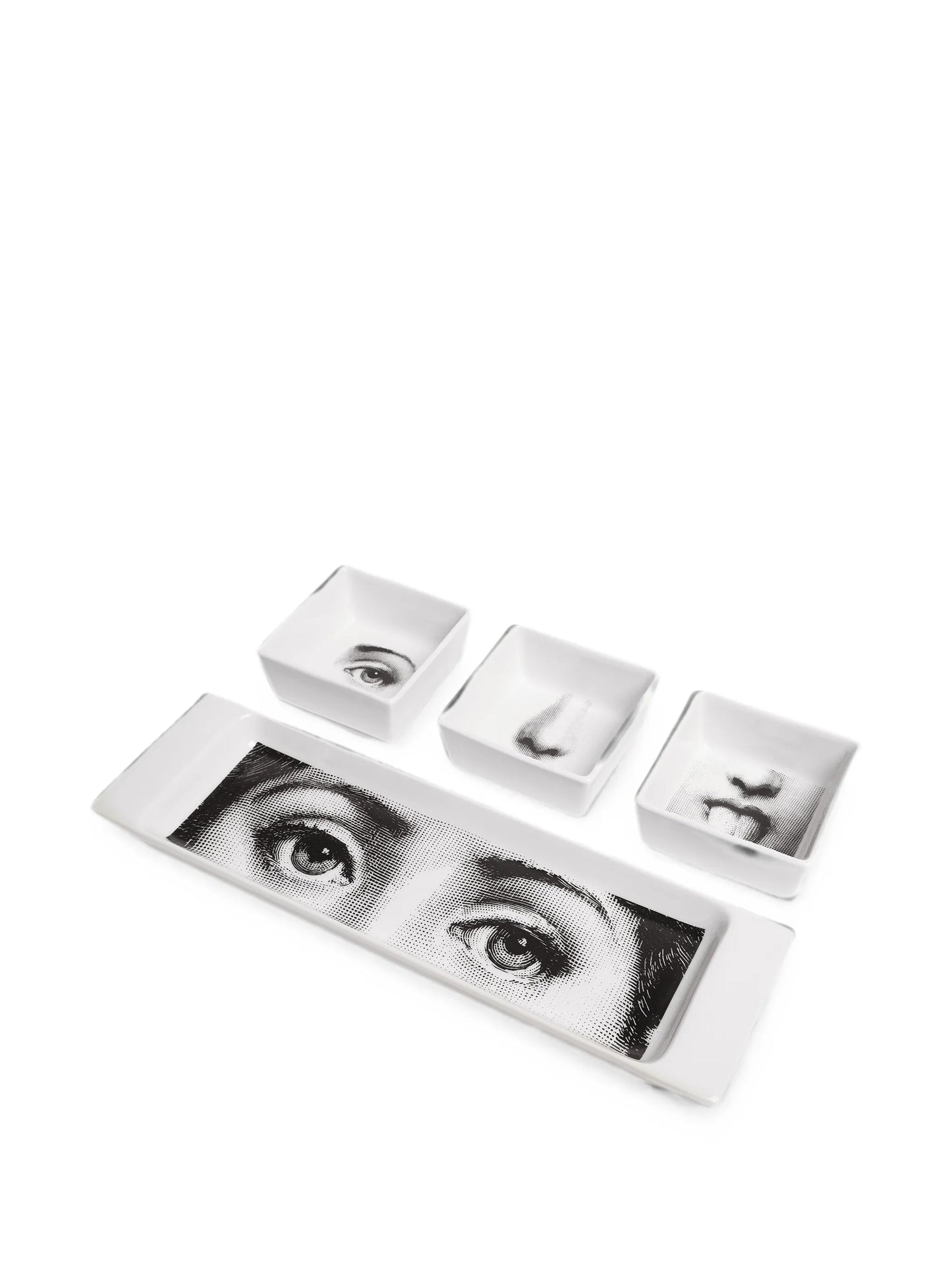 face print serving dishes (set of 3)