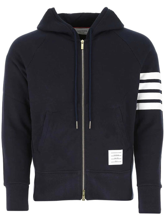4-Bar zip-up hoodie