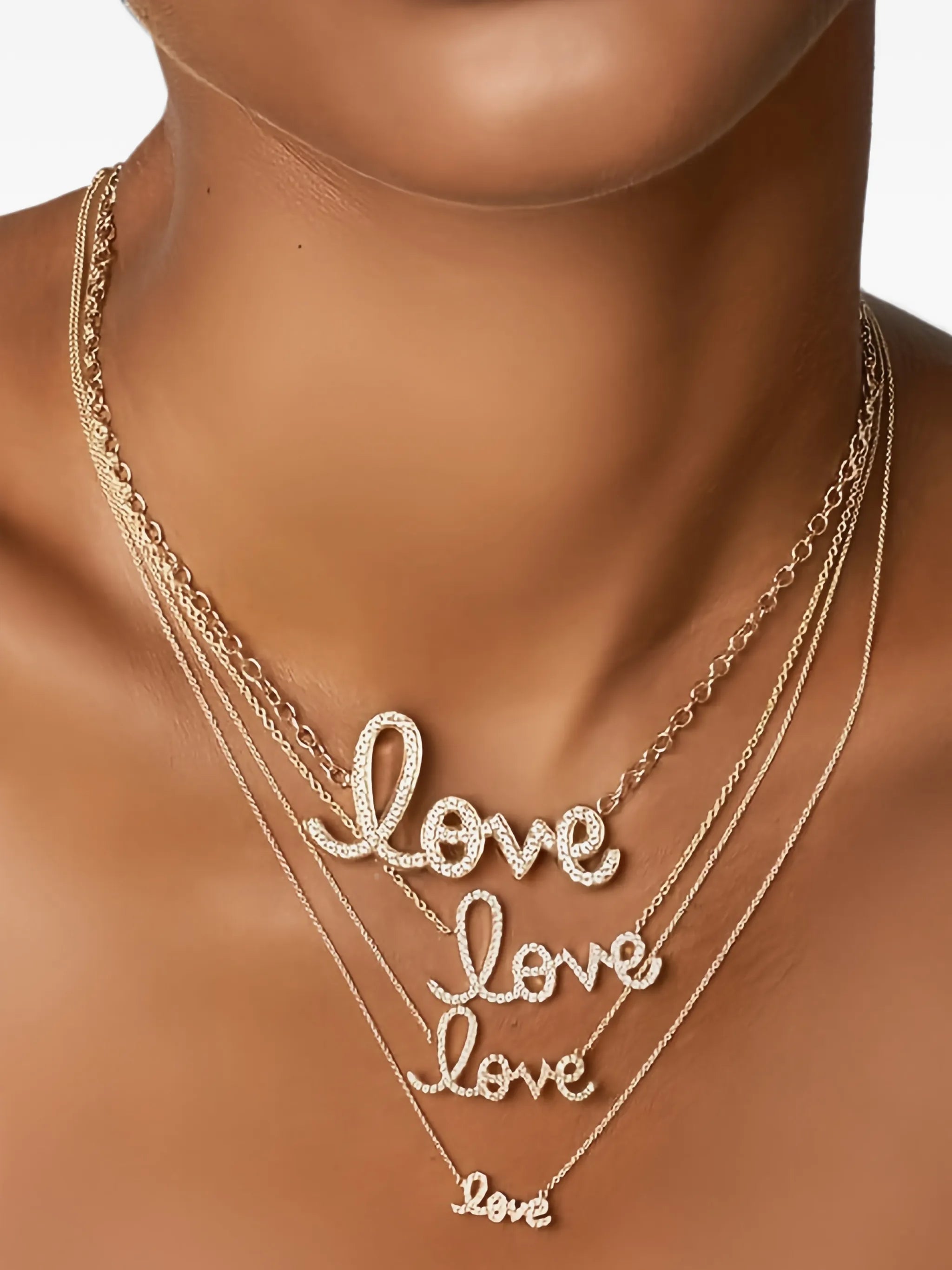 'love' necklace