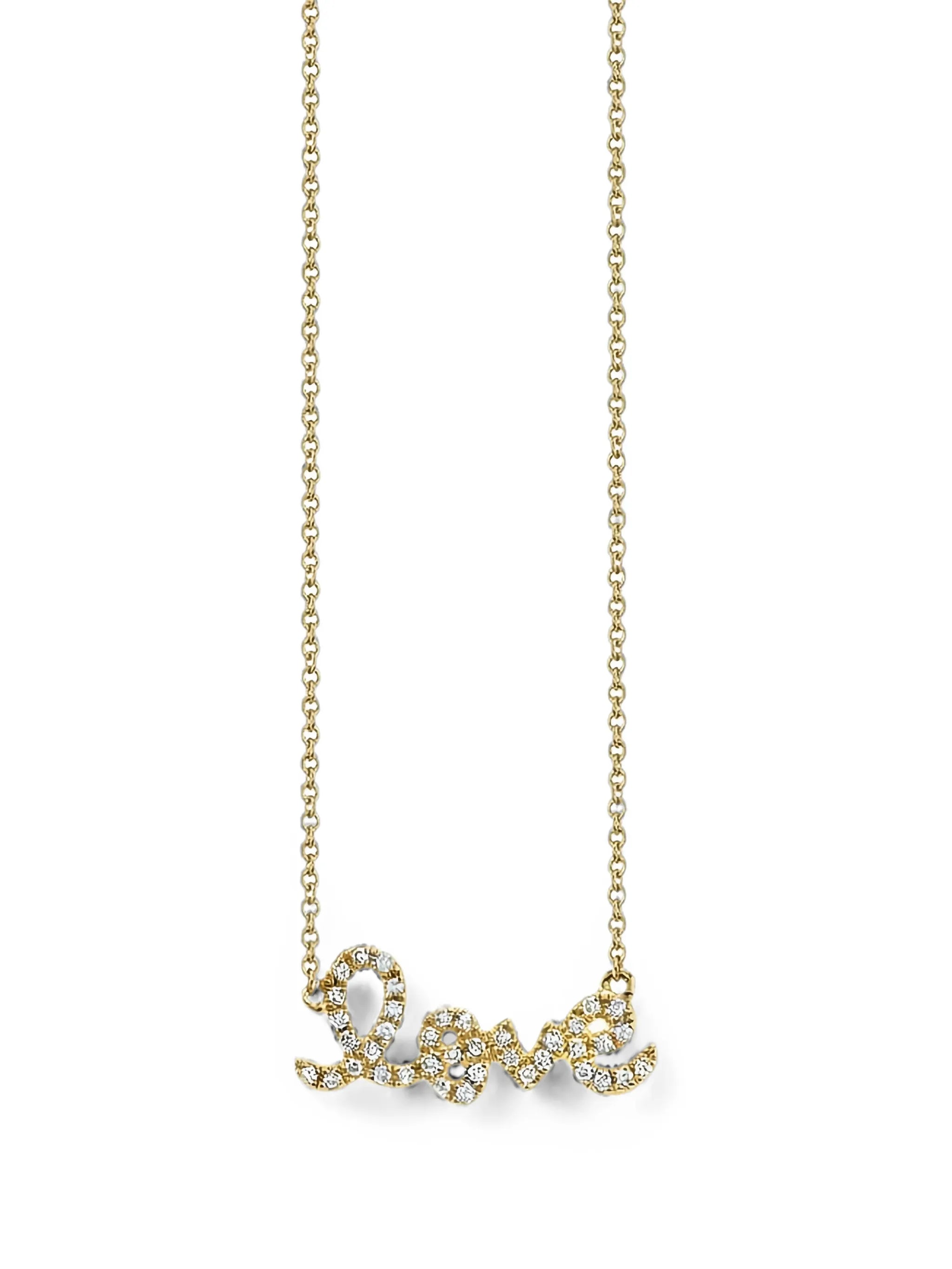 'love' necklace