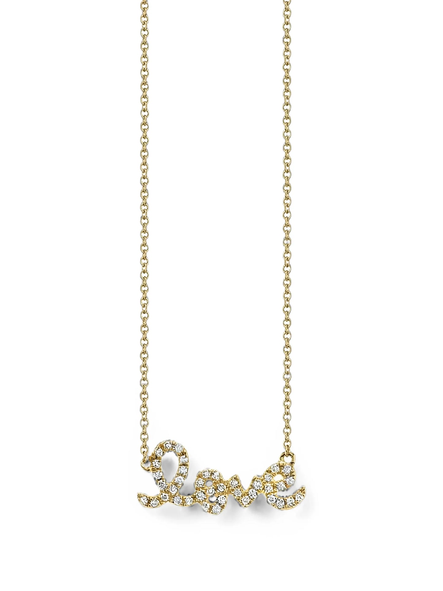 'love' necklace