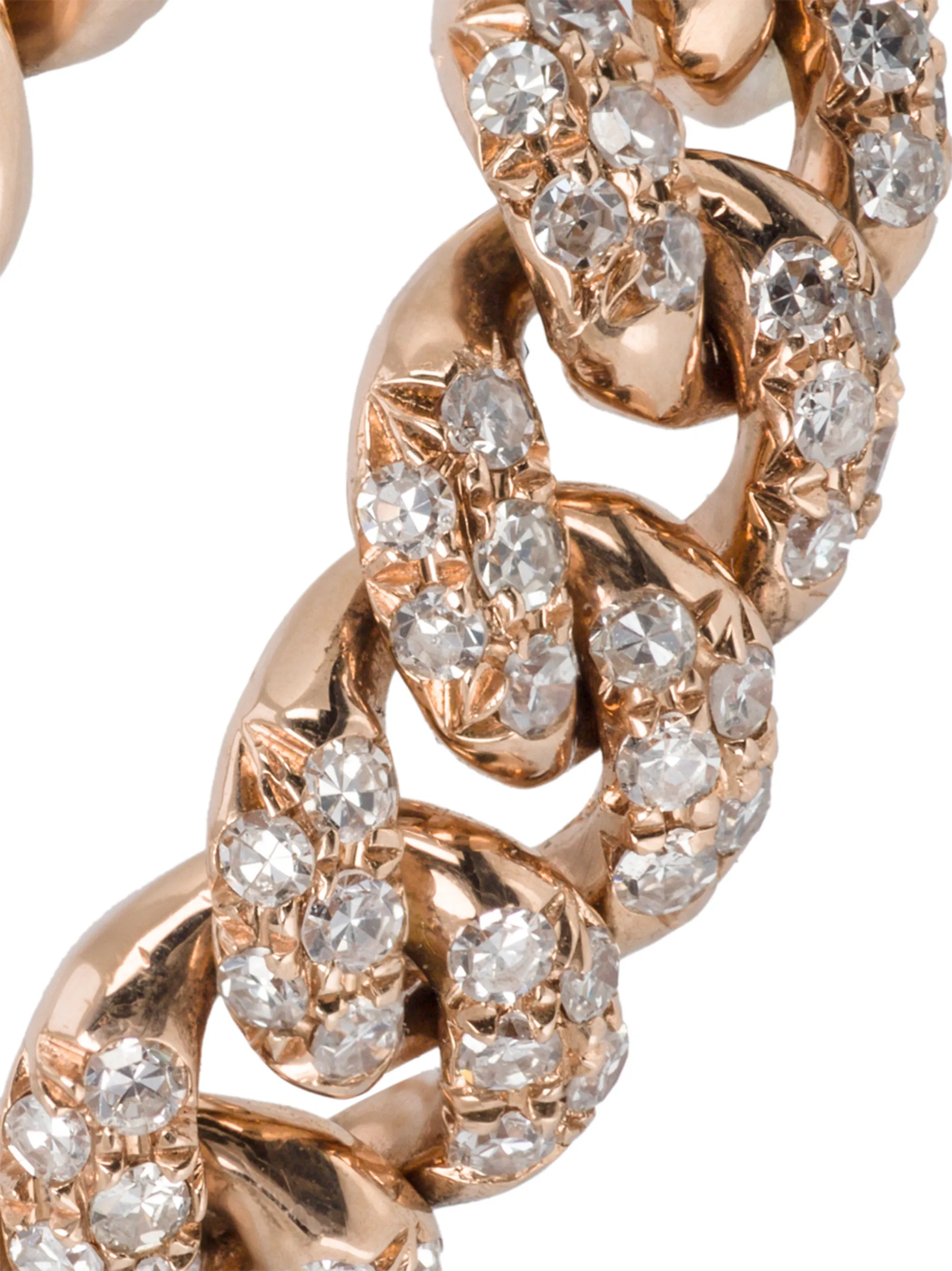 diamond pave mini link ringh