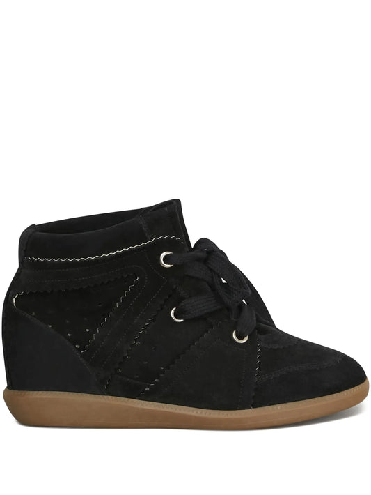 Bobby suede wedge sneakers