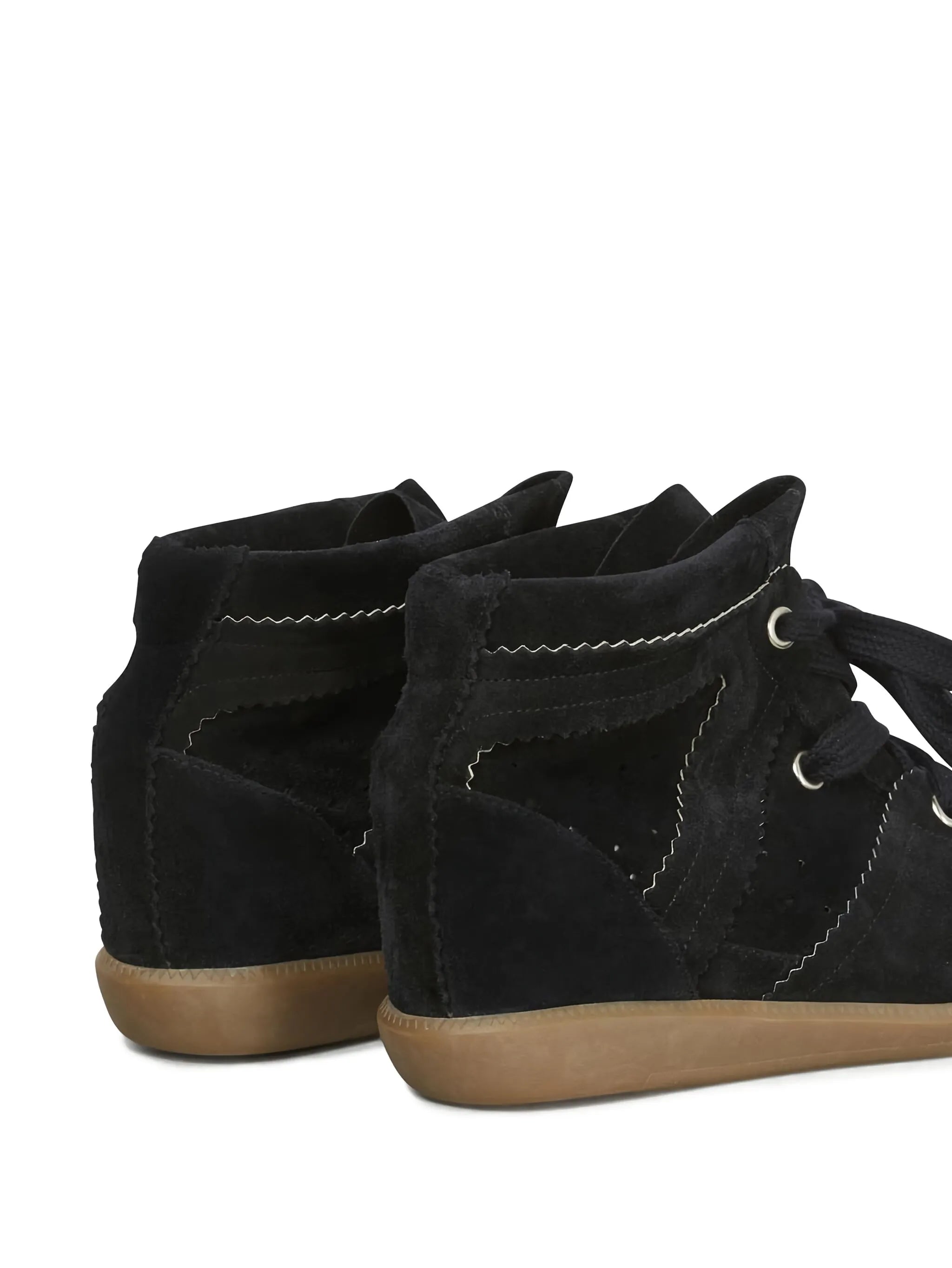 Bobby suede wedge sneakers