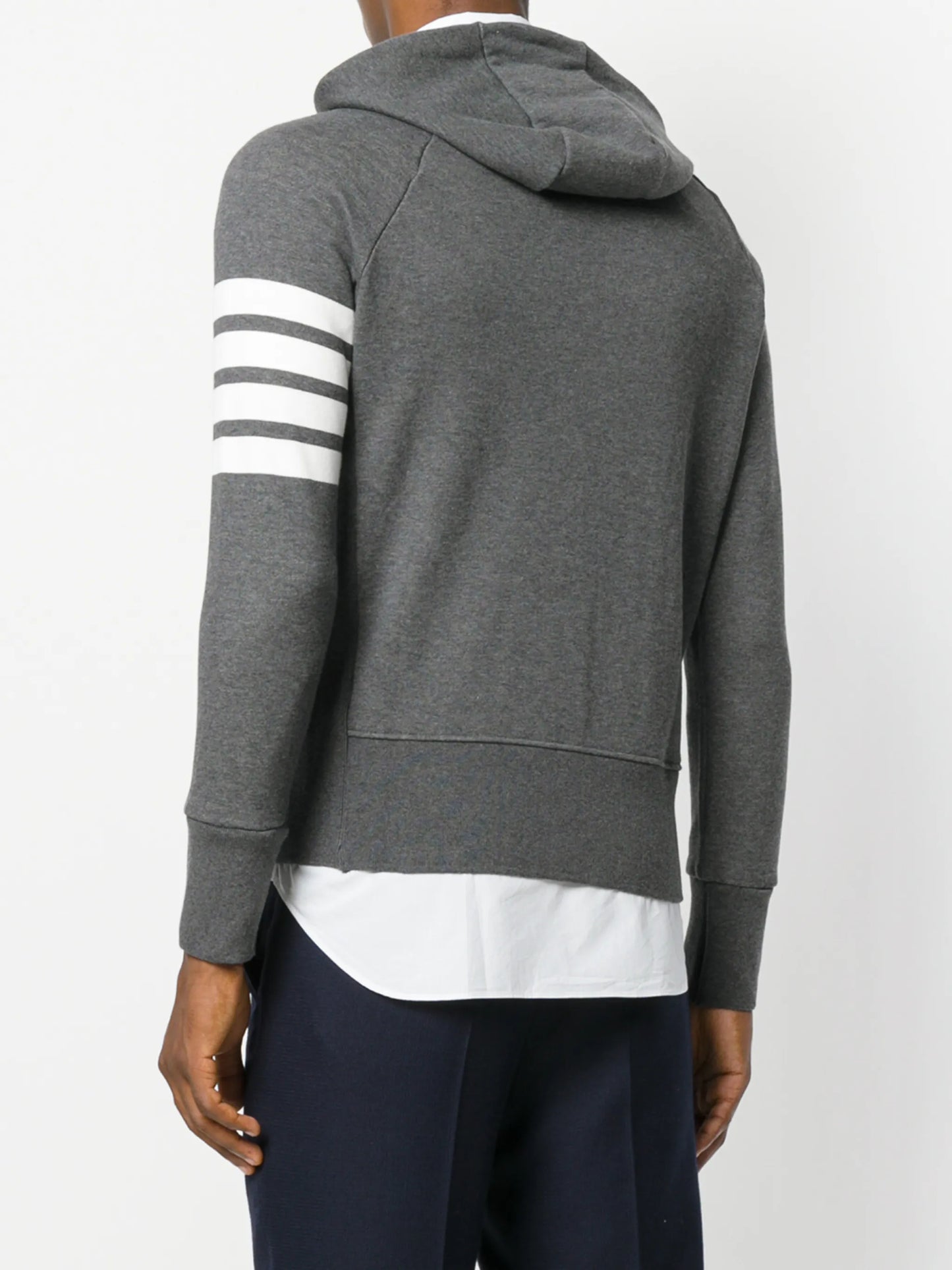 loopback 4-Bar zip-up hoodie
