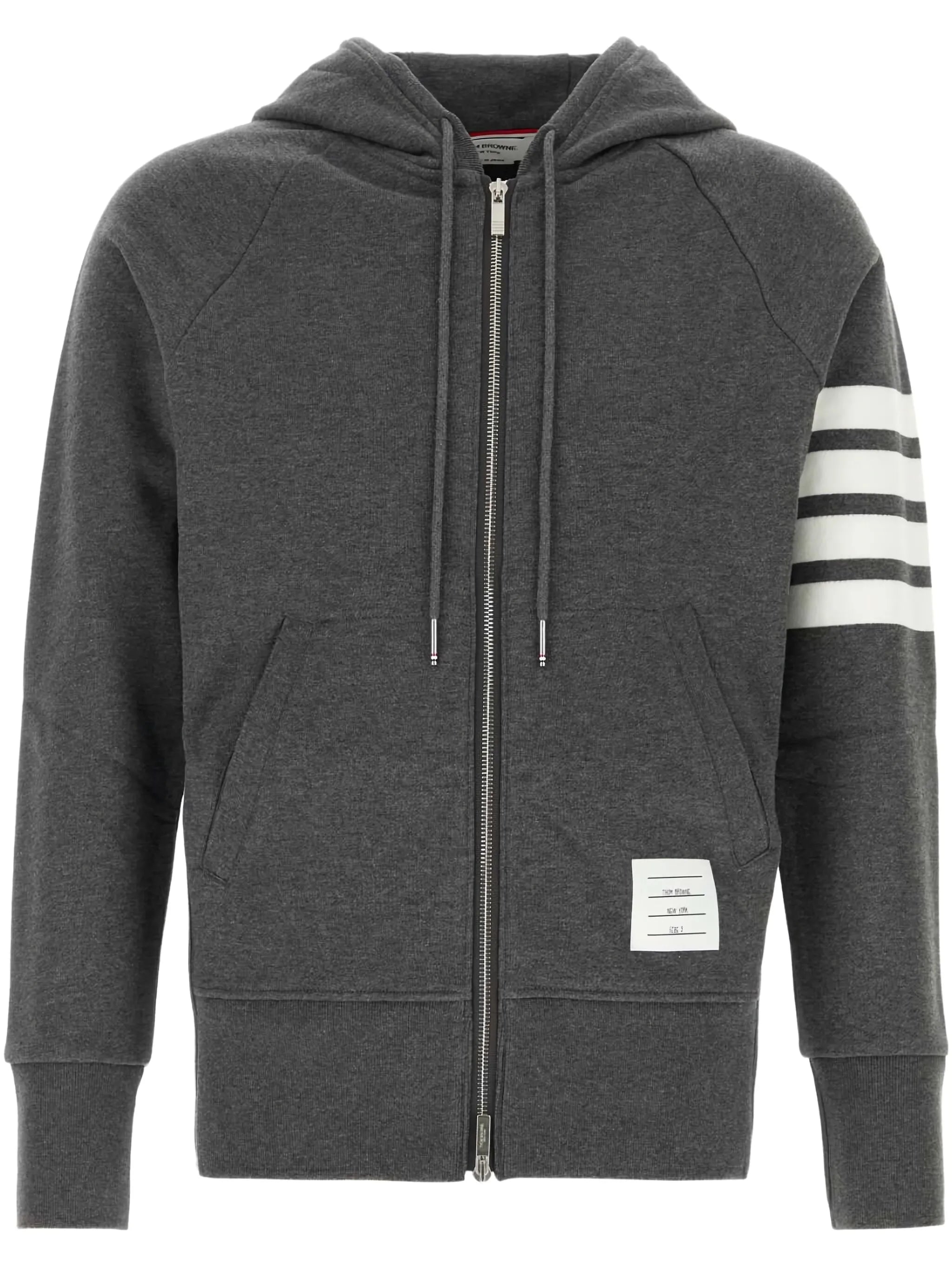 loopback 4-Bar zip-up hoodie