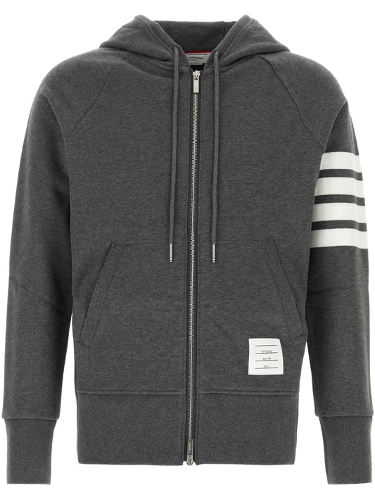 loopback 4-Bar zip-up hoodie