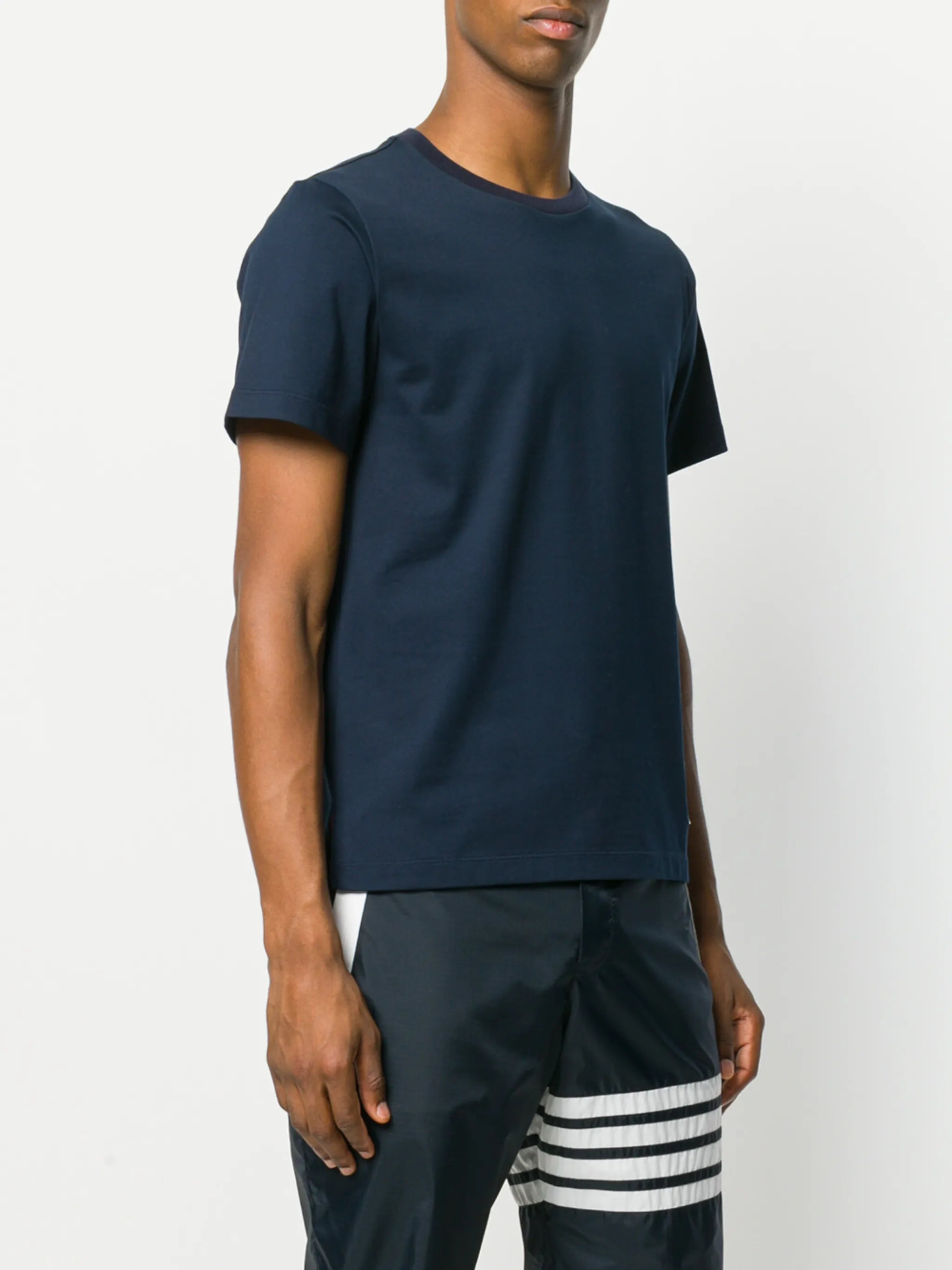 relaxed side-slit T-shirt
