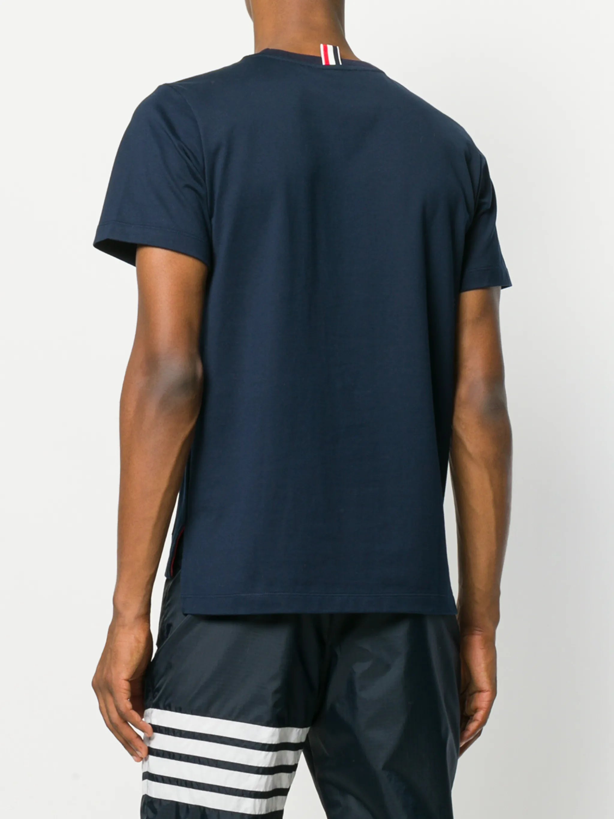 signature-stripe crew-neck T-shirt