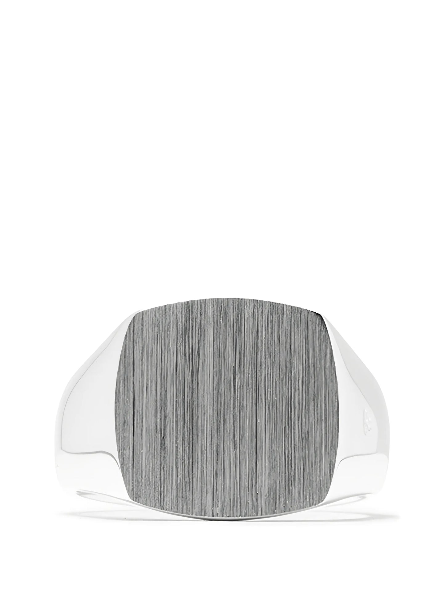 Cushion Satin signet ring