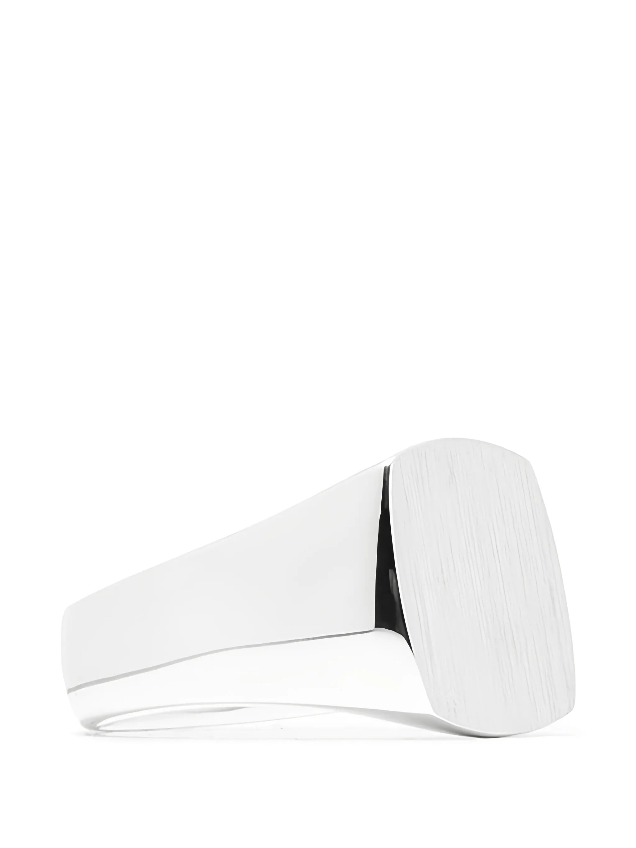 Cushion Satin signet ring