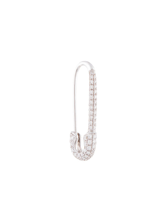 Safety Pin diamond earring