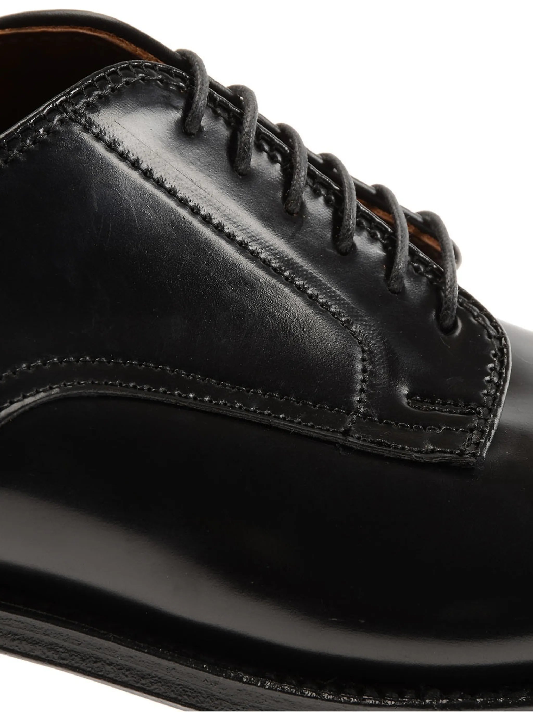 black cordovan leather oxford shoes