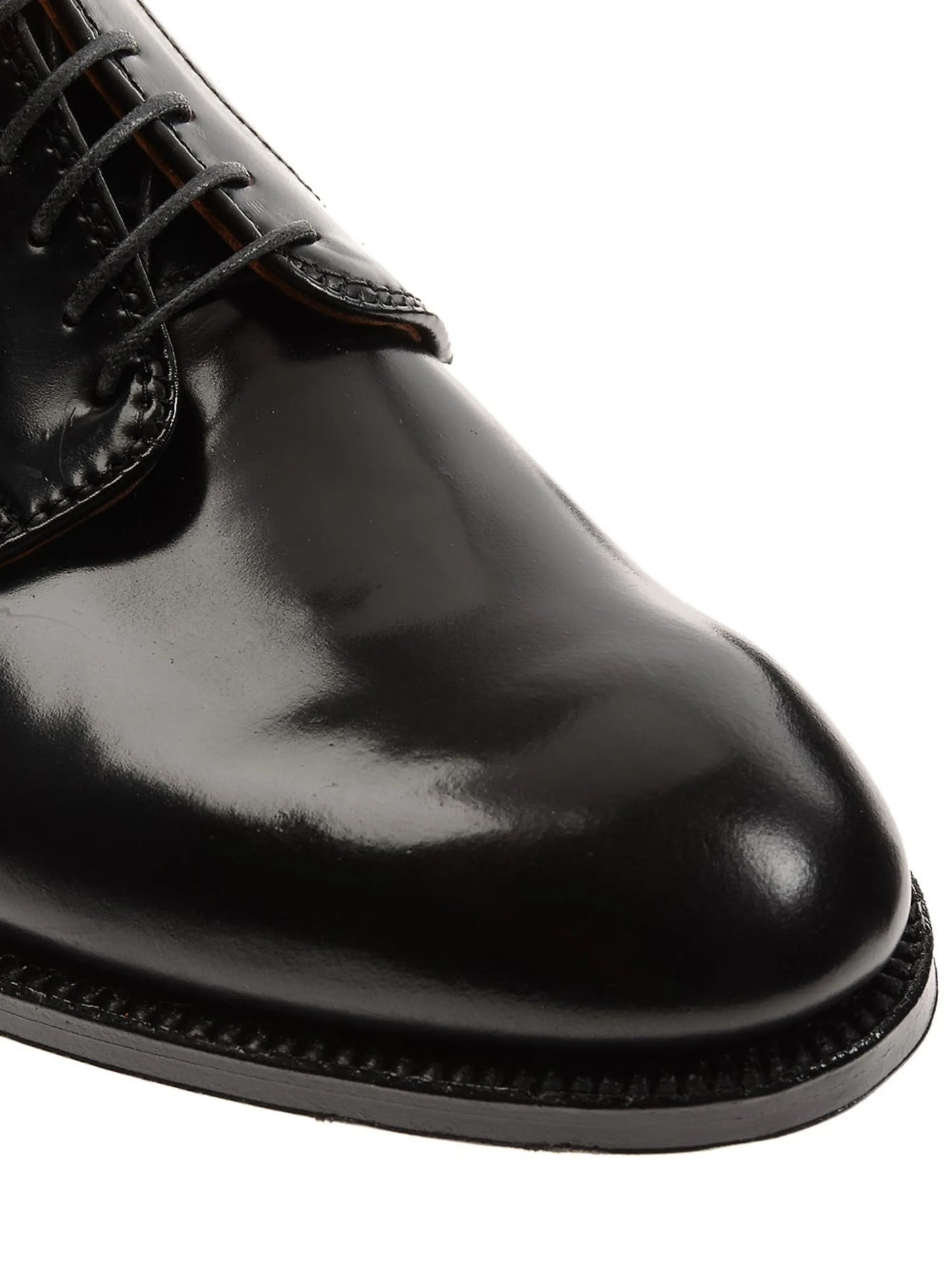 black cordovan leather oxford shoes