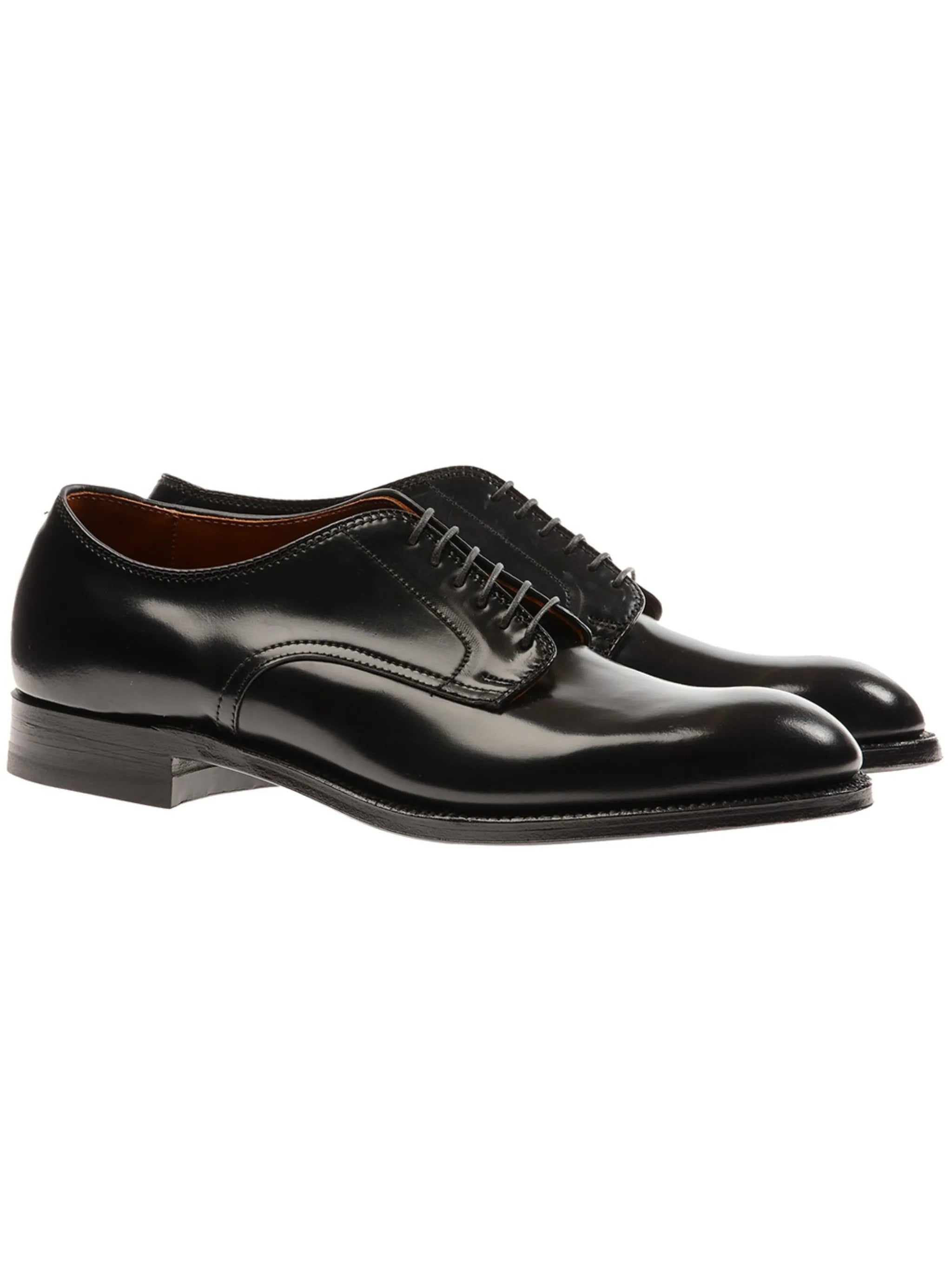 black cordovan leather oxford shoes
