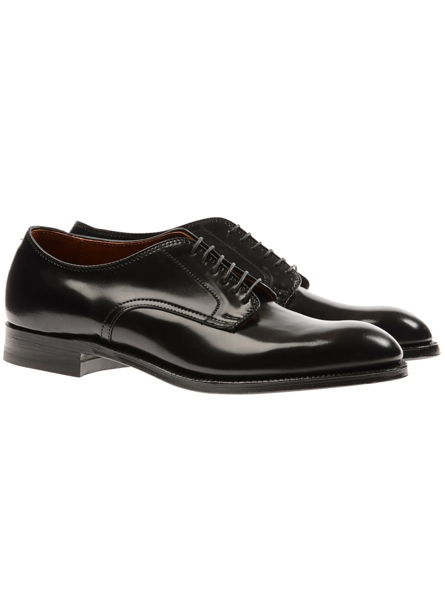black cordovan leather oxford shoes