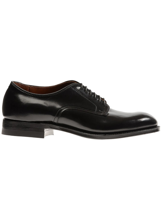 black cordovan leather oxford shoes