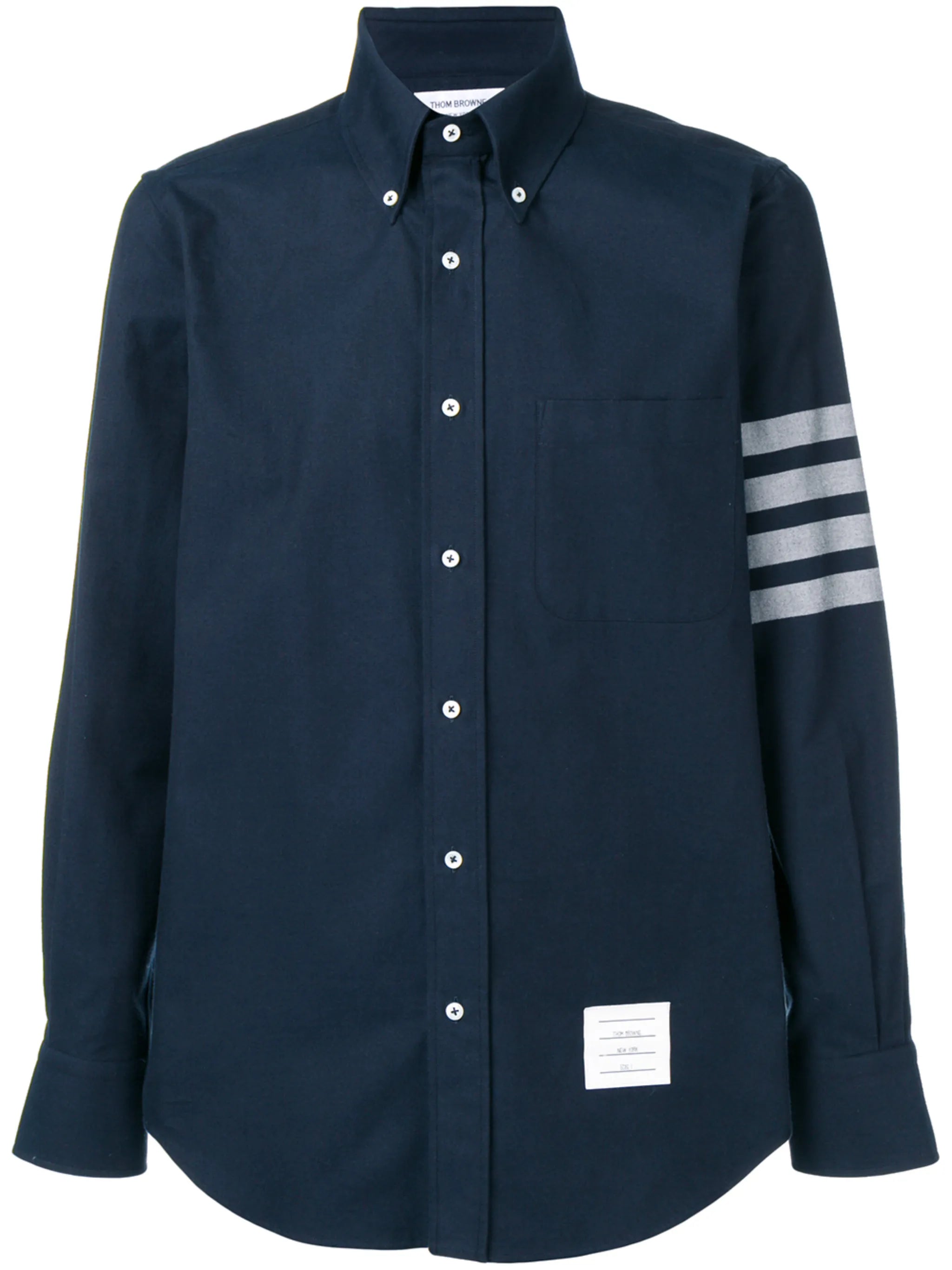 flannel 4-bar long-sleeve shirt
