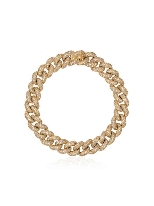 18K yellow gold diamond bracelet