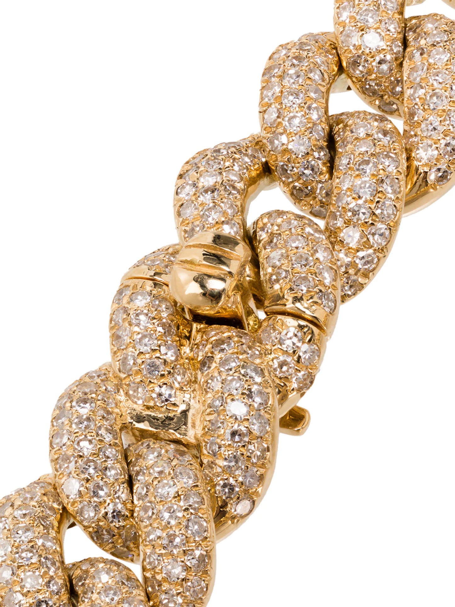 18K yellow gold diamond bracelet
