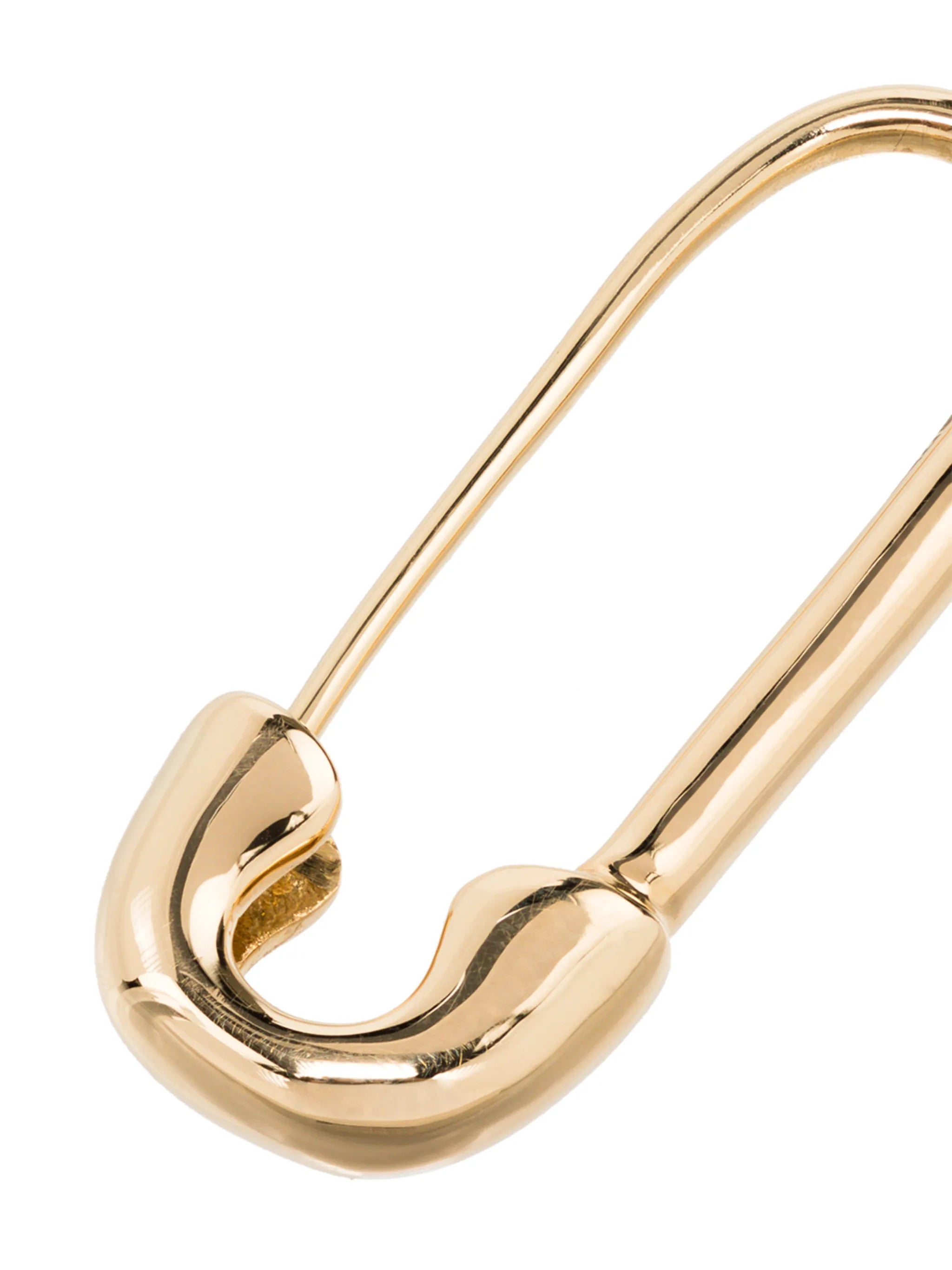 18kt yellow gold Safety Pin earring