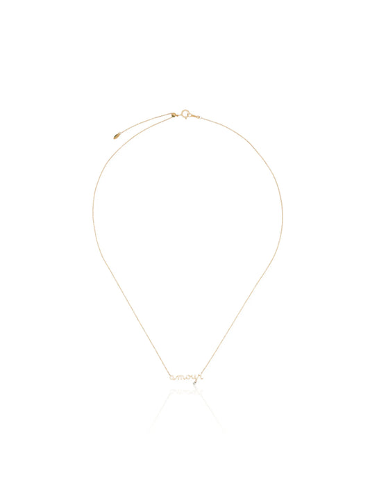 18kt yellow gold Amour diamond necklace