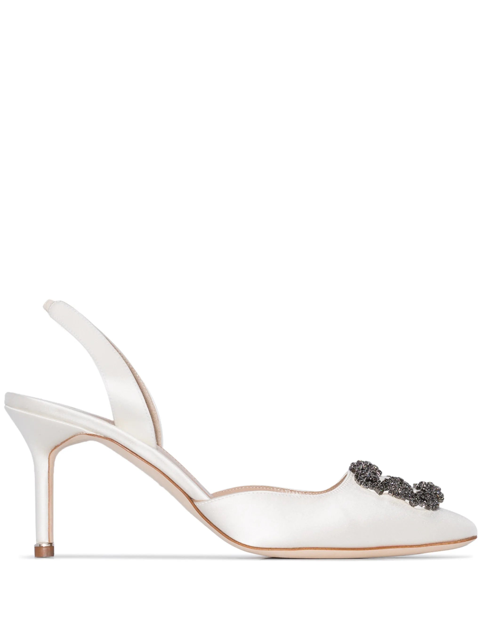 Hangisli crystal-buckle pumps