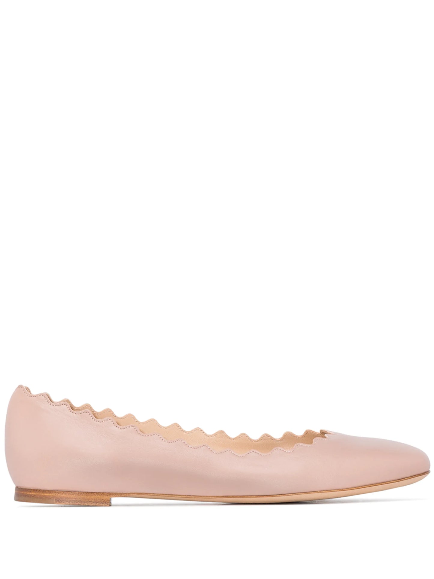 Lauren scalloped ballet flats