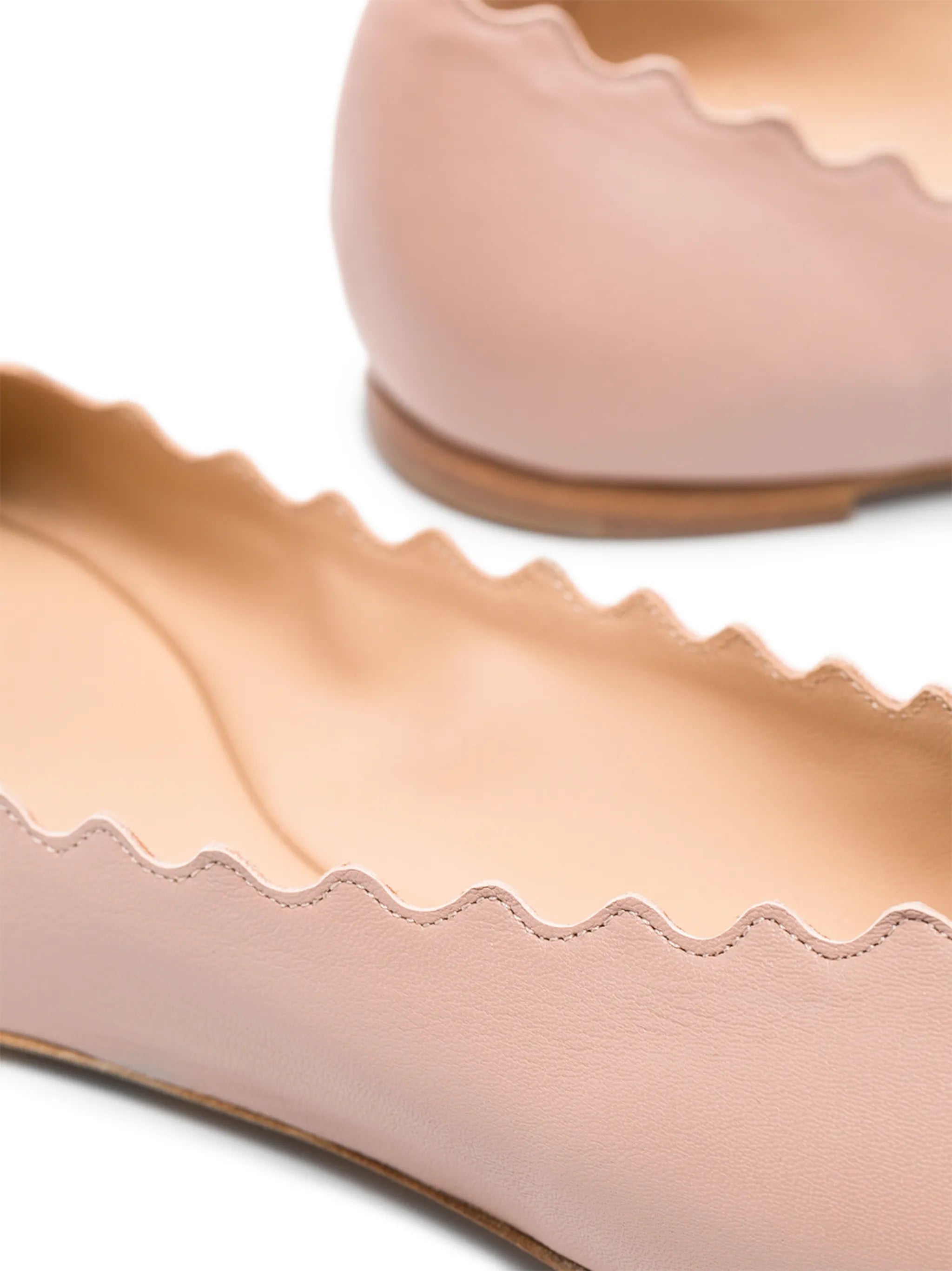 Lauren scalloped ballet flats