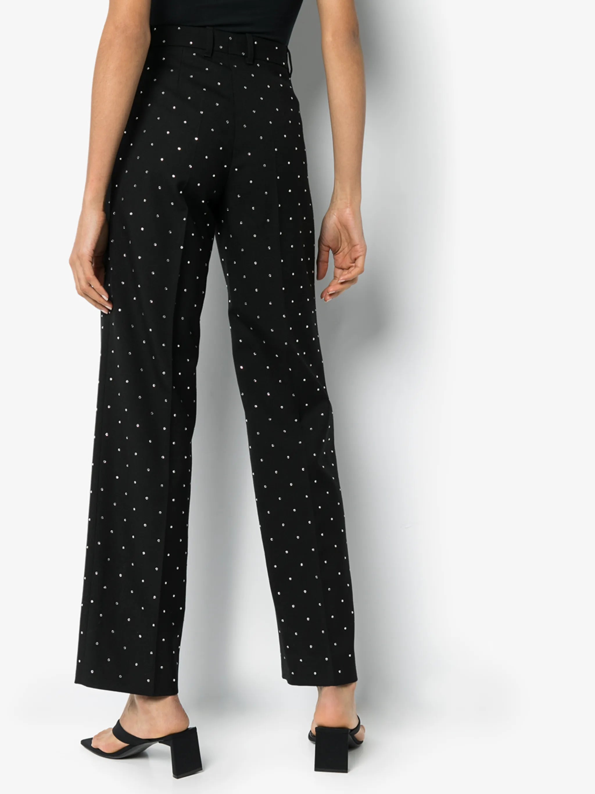 crystal-embellished trousers