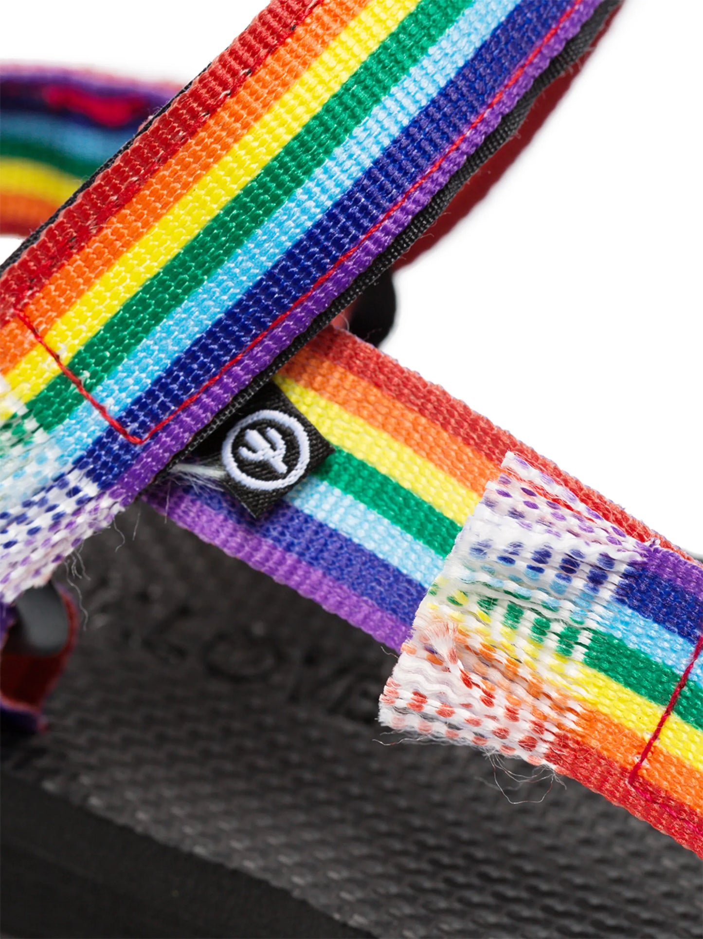 Rainbow Trekky ribbon sandals