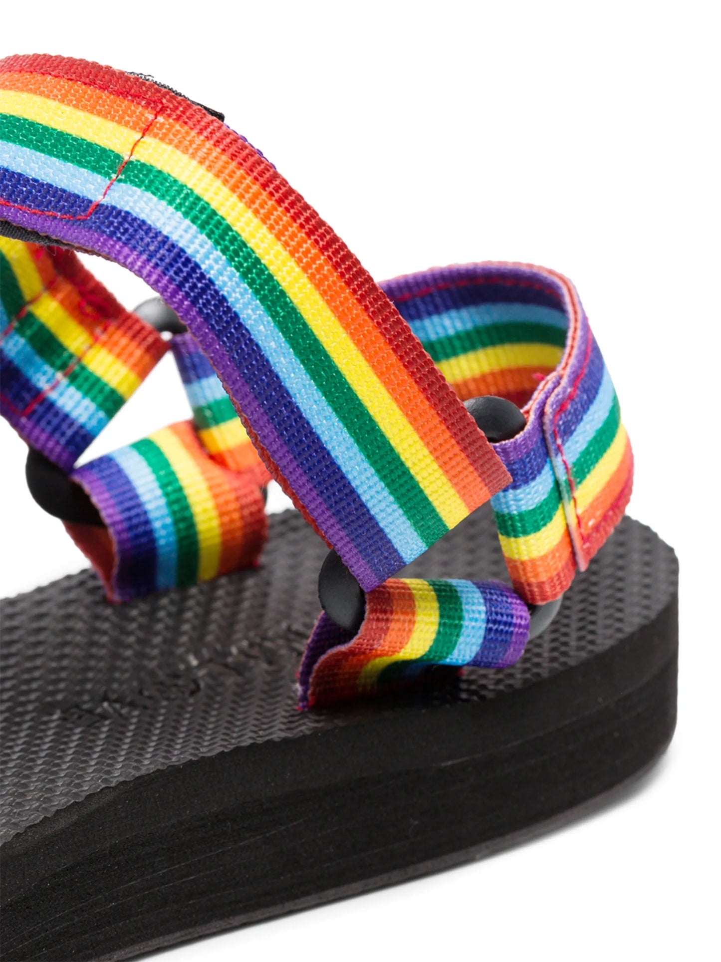 Rainbow Trekky ribbon sandals