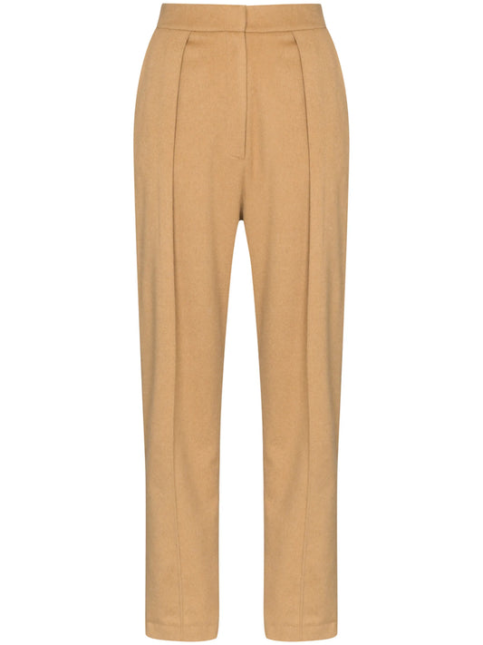 pleated wide-leg trousers