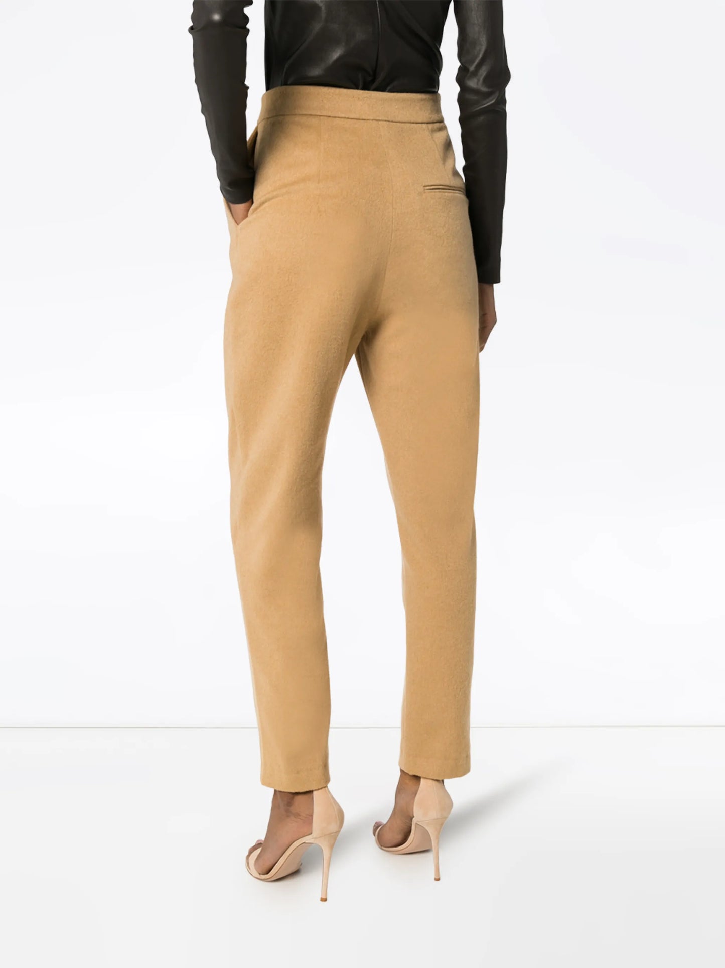 pleated wide-leg trousers