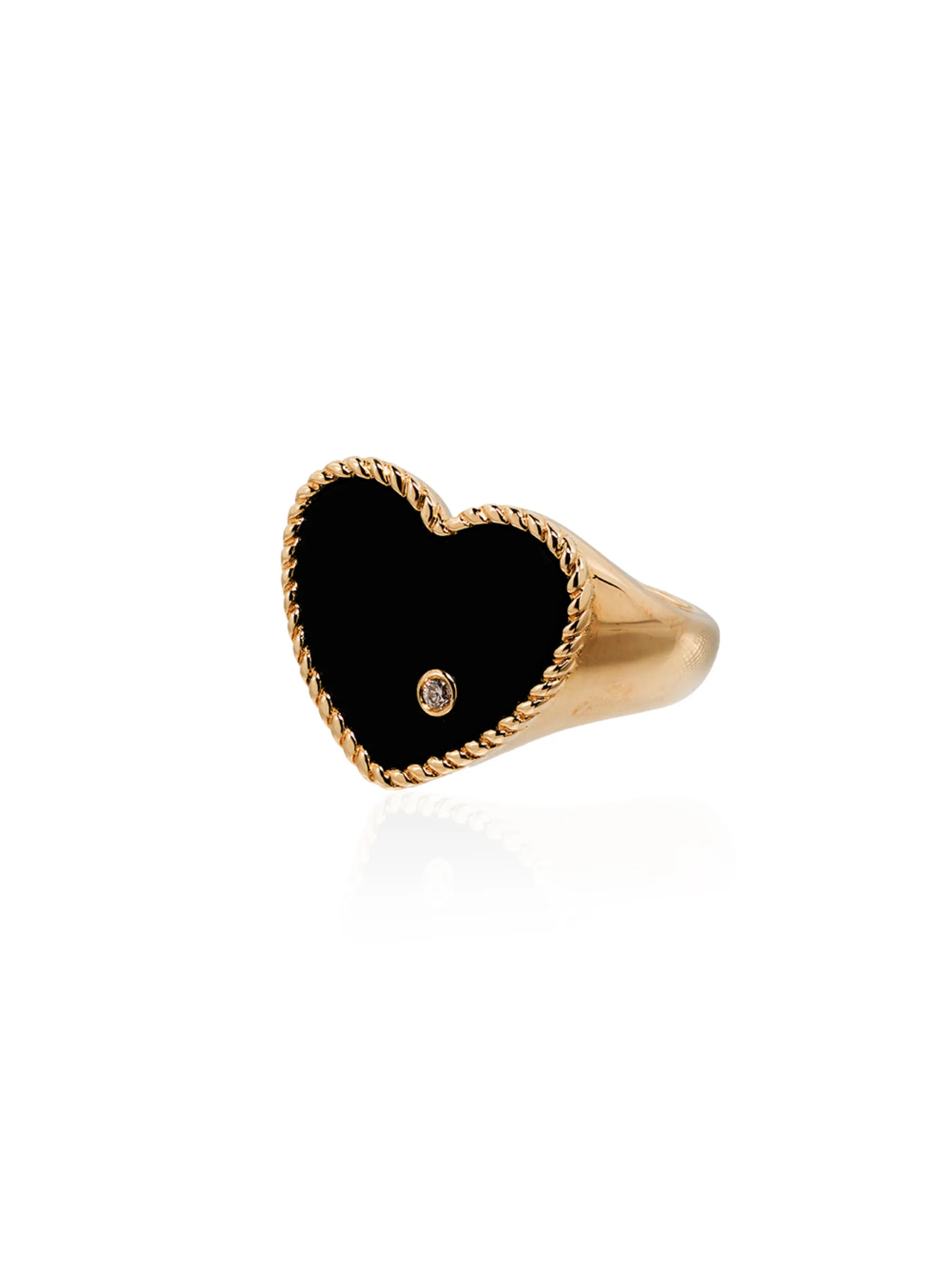 9kt yellow gold diamond ring