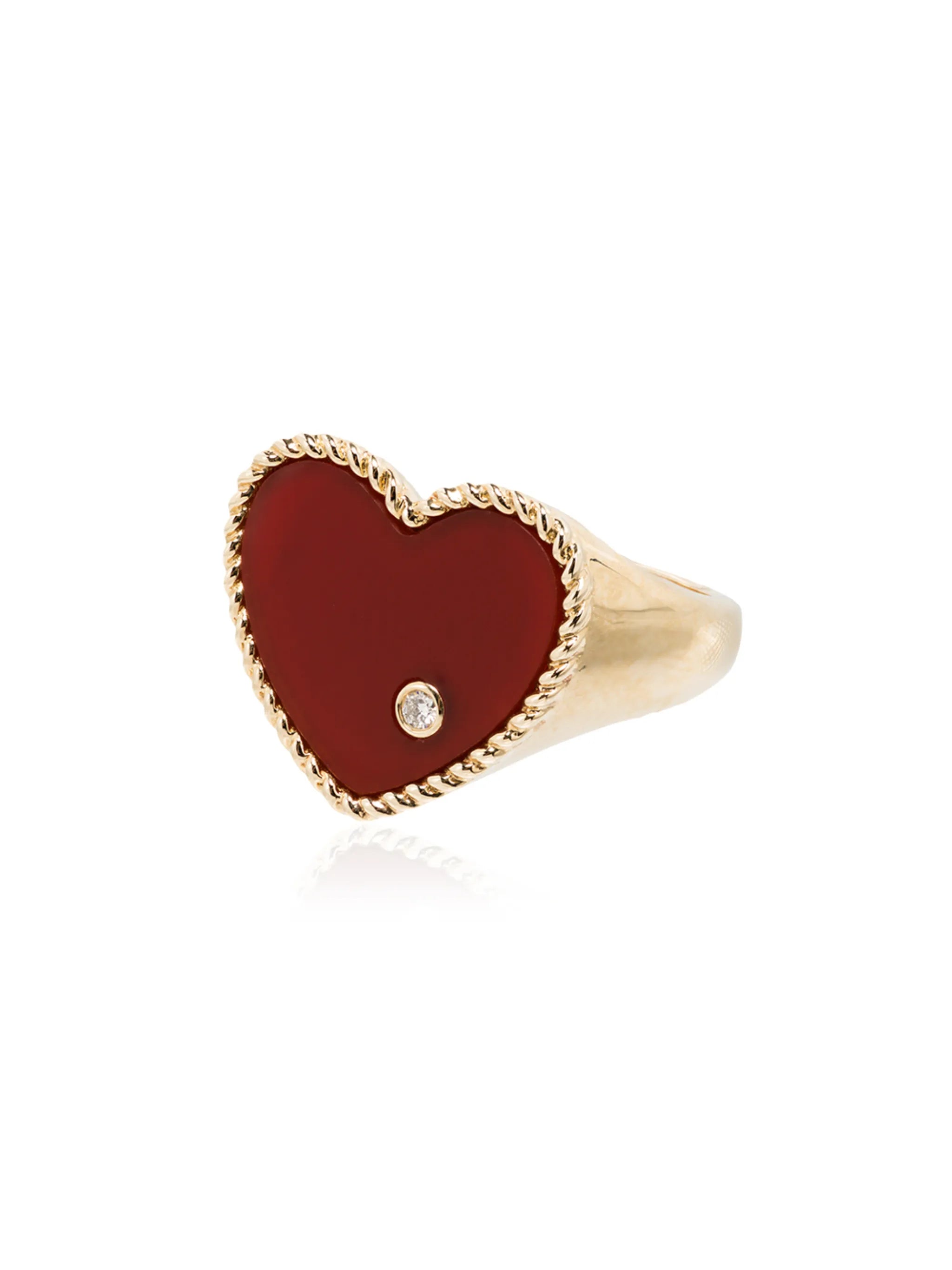 9kt yellow gold diamond ring