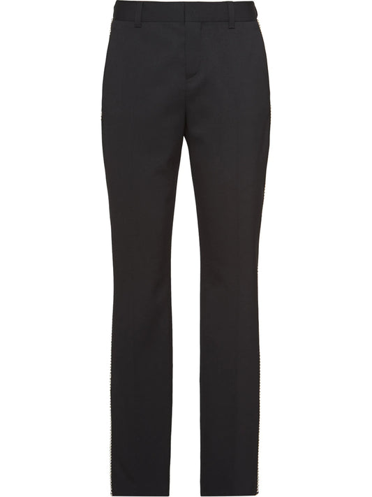 crystal-embellished tailored trousers
