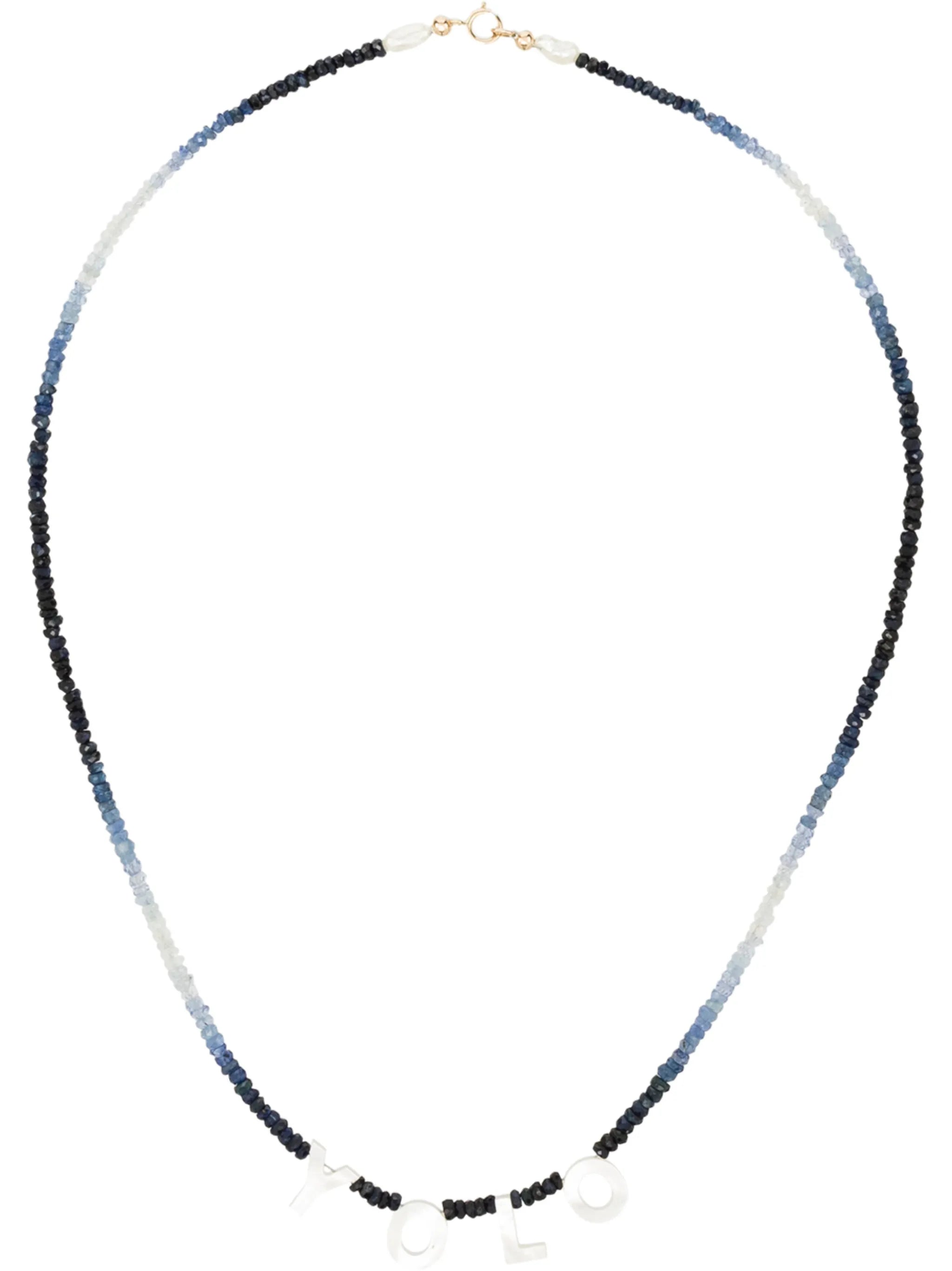 YOLO beaded necklace