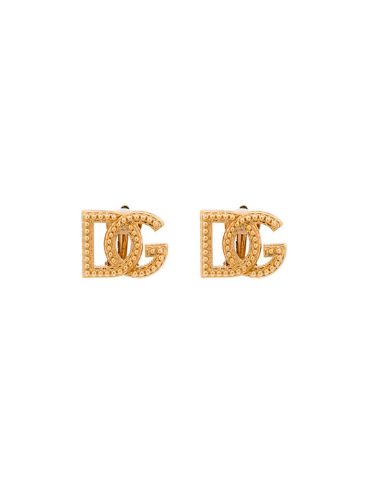 DG-logo clip-on earrings