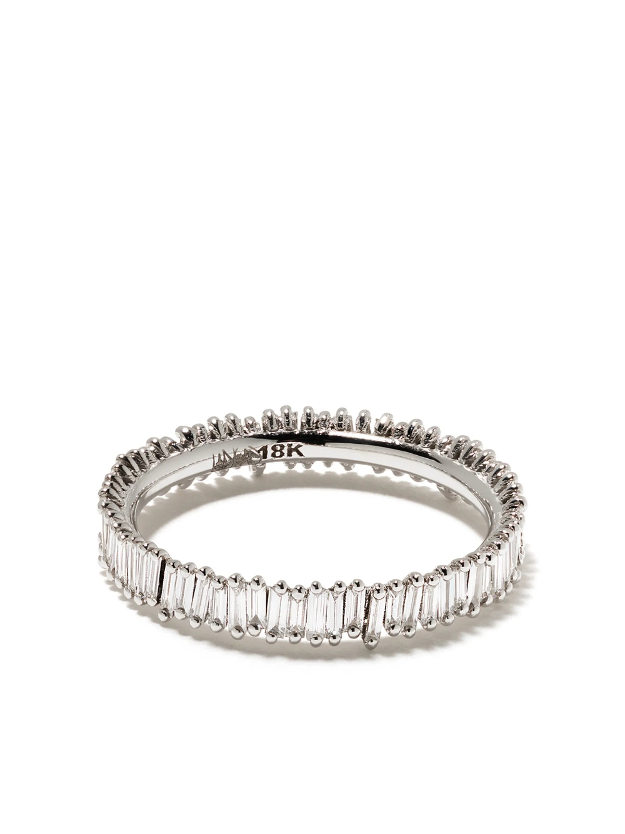 18kt white gold mini Classic Fireworks diamond eternity band