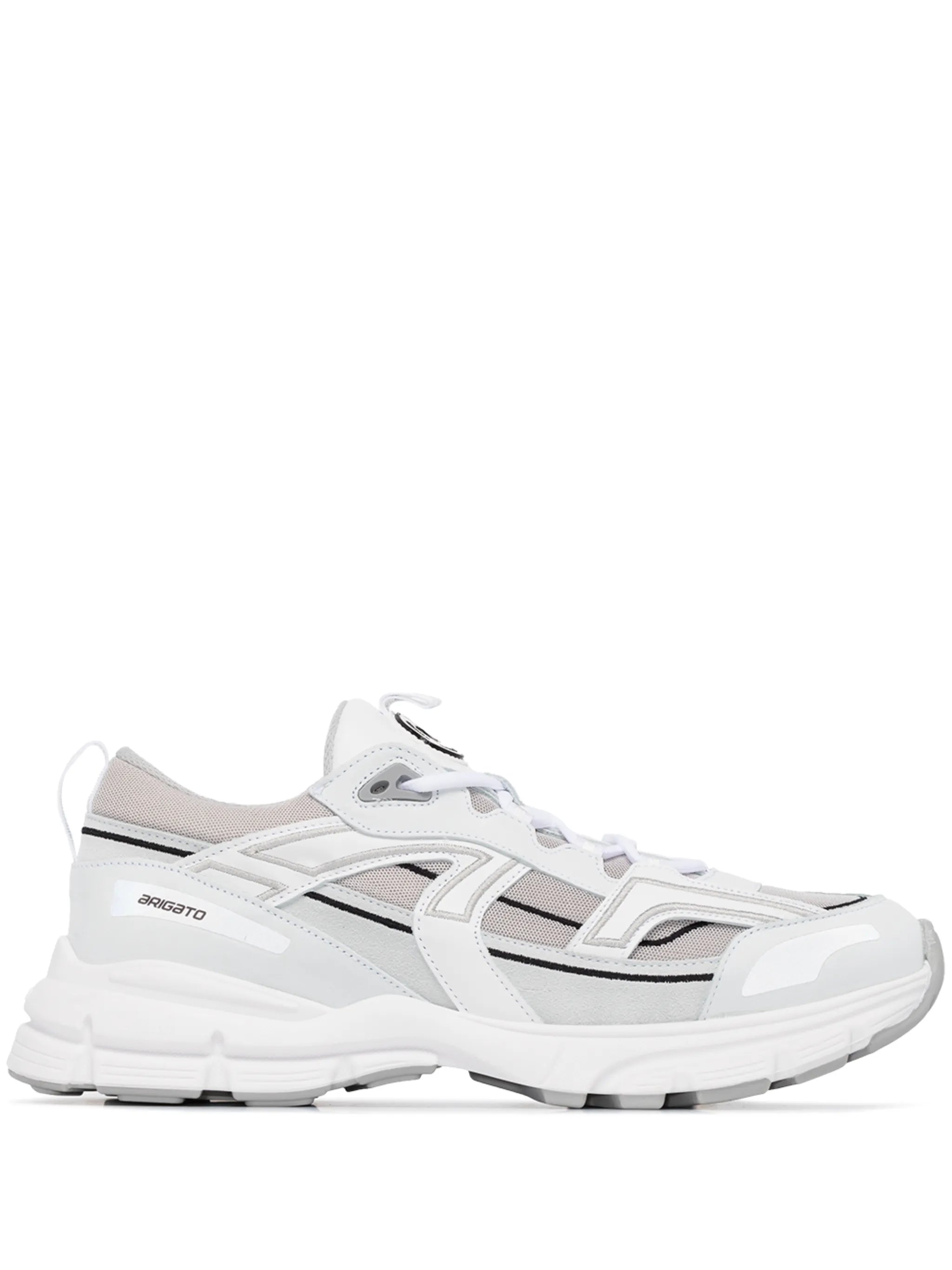 white marathon sneakers