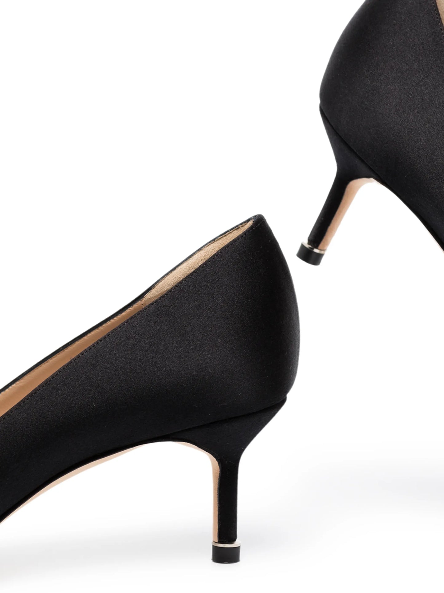 Hangisi crystal-buckle heeled pumps