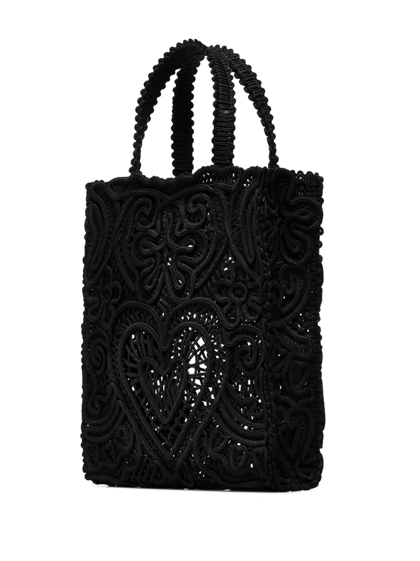 small cordonetto-lace tote bag