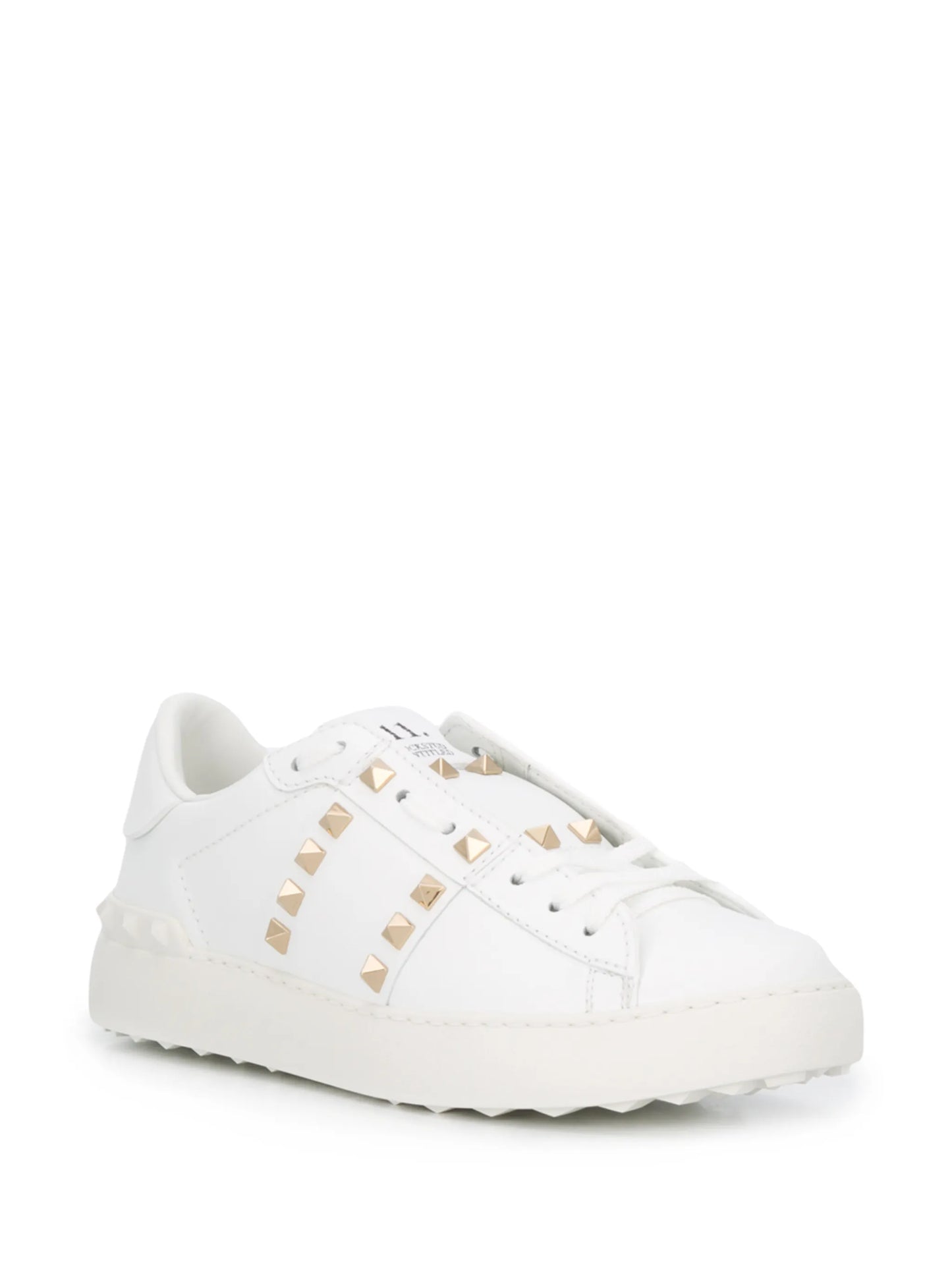 Rockstud stud leather sneakers