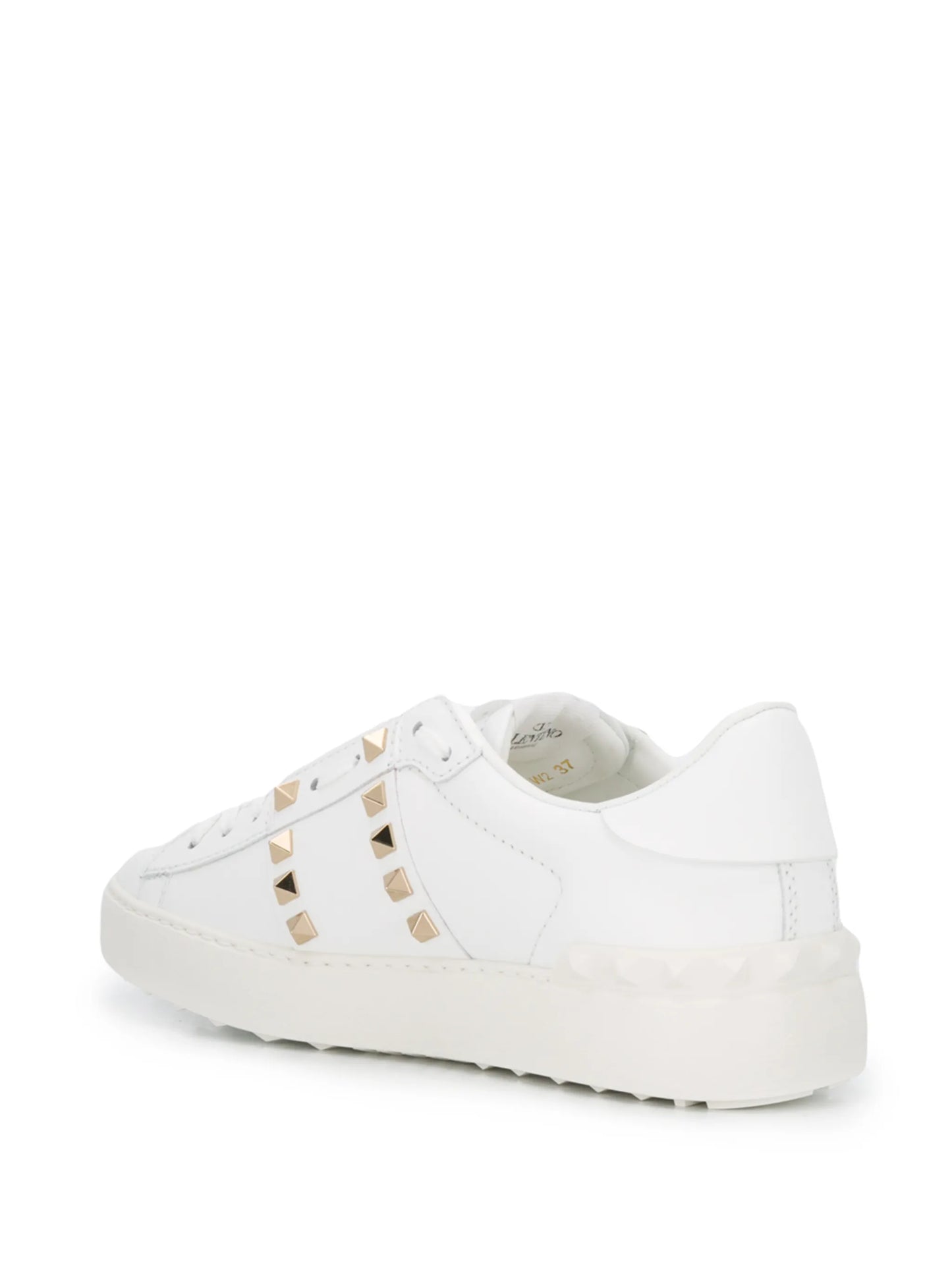 Rockstud stud leather sneakers