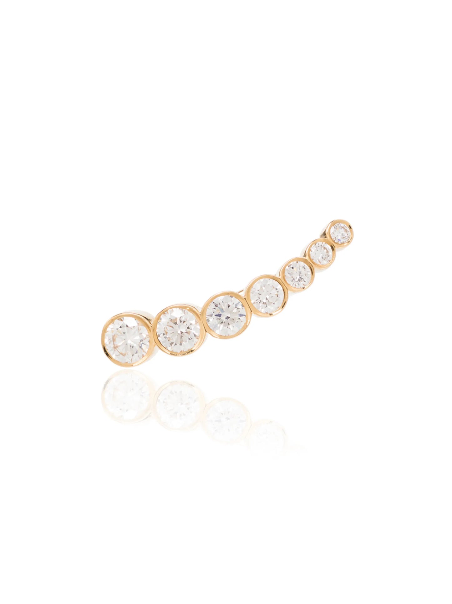 18kt yellow gold Petit Croissant De Lune earring