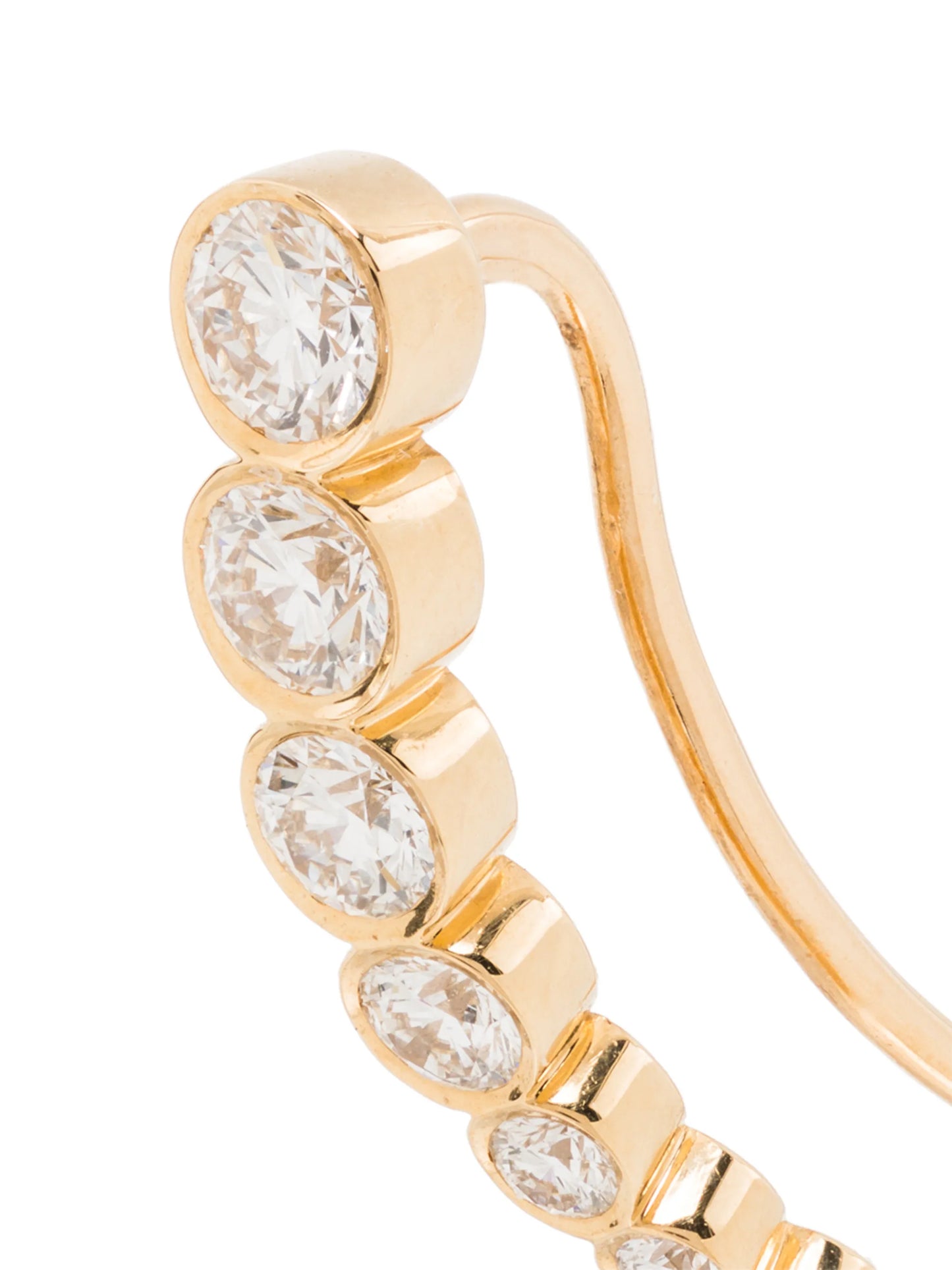 18kt yellow gold Petit Croissant De Lune earring