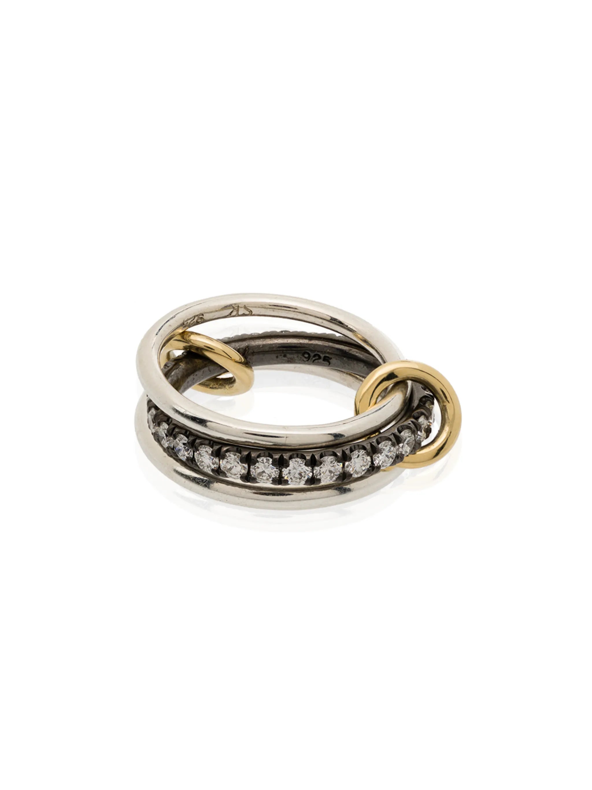 Petunia stacked diamond ring