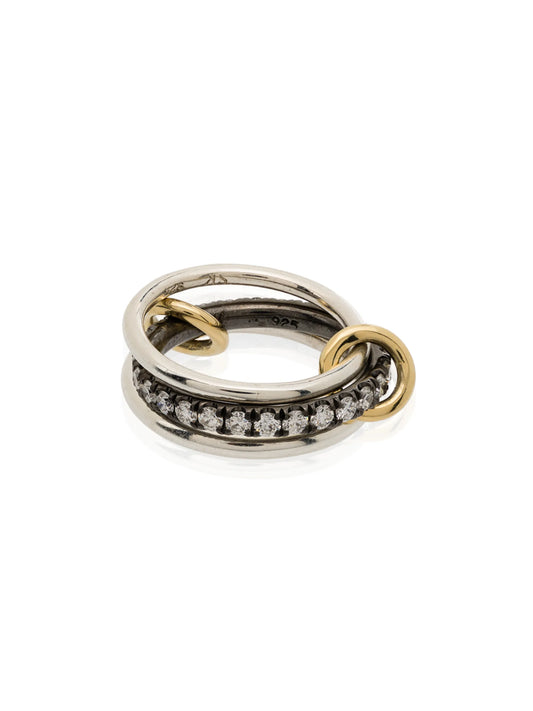 Petunia stacked diamond ring